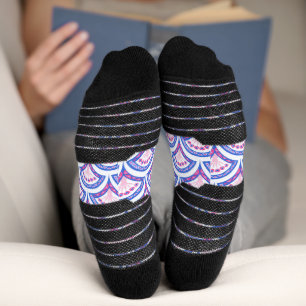 Elegant Vintage Ornamental Artwork Socks