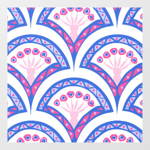 Elegant Vintage Ornamental Artwork Window Cling