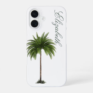 Elegant Vintage Palm Tree Personal iPhone 16 Case