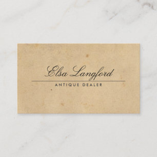 ELEGANT VINTAGE PAPER Business Card