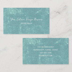 Elegant Vintage Pastel Teal Green Texture Business Card