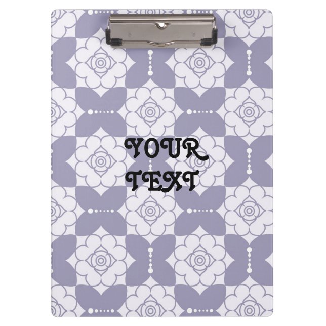 Elegant Vintage Pattern Clipboard (Front)