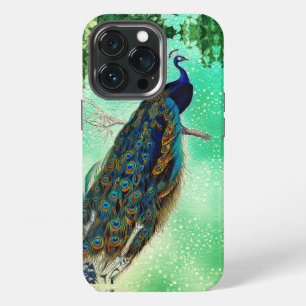 Elegant vintage peacock artwork iPhone 13 pro case