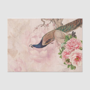 Elegant Vintage Peacock Tissue Paper