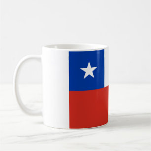 Elegant Vintage Peruvian Flag Covered Ceramic Coffee Mug