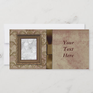 Elegant Vintage Photo Frame Card