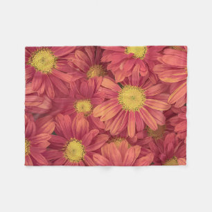 Elegant Vintage Pink Sunflowers Acrylic Artwork   Fleece Blanket