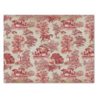 Elegant Vintage Red Horse Woodland Toile Kraft
