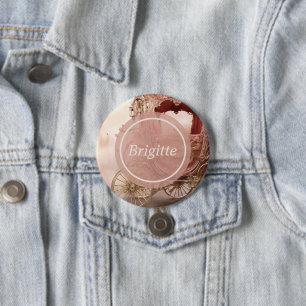 Elegant vintage romantic Wedding 7.5 Cm Round Badge