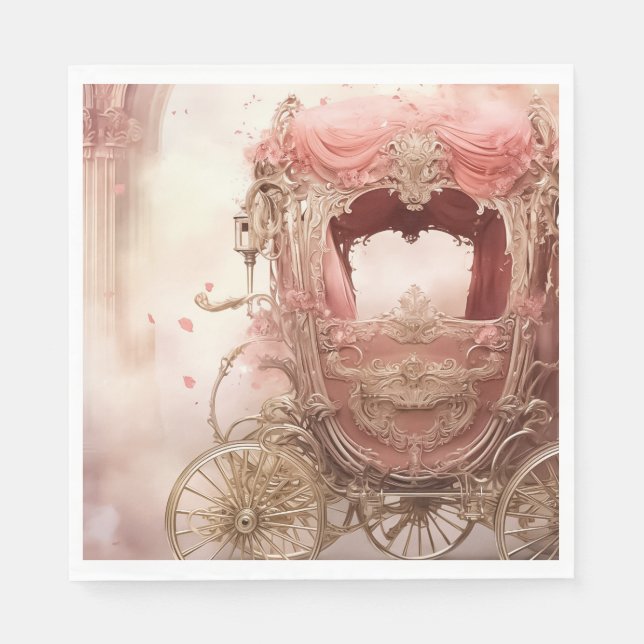 Elegant vintage romantic wedding  napkin (Front)