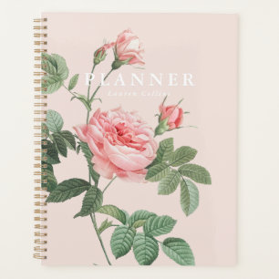 Elegant Vintage Rose Pink Planner