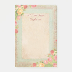 Elegant Vintage Roses Post-it Notes