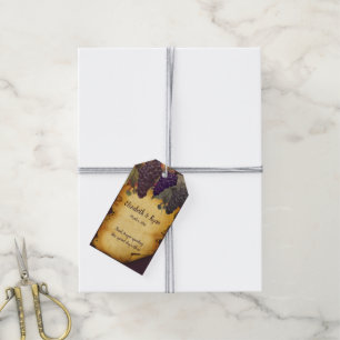 Elegant Vintage, Rustic Paper, Grape Vine Gift Tags