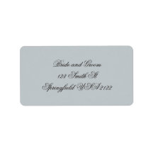 Elegant Vintage Script Return Address Label