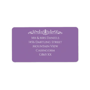 Elegant Vintage Script Return Address Sticker