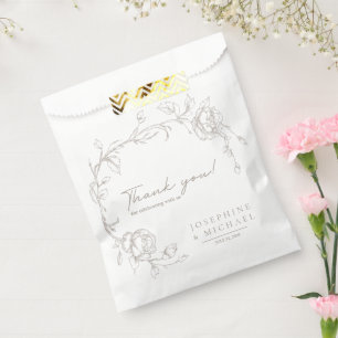 Elegant Vintage Sepia Wedding Welcome Favour Bag