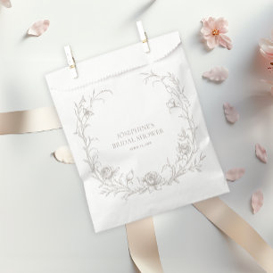 Elegant Vintage Sepia Wedding Welcome Favour Bag