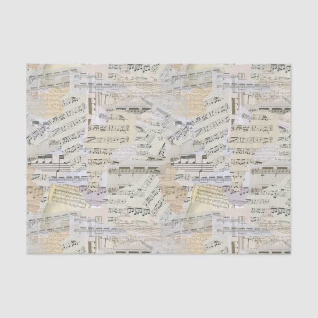Elegant Vintage Sheet Music Scrapbook  (Front)
