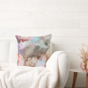 Elegant Vintage Soft Colourful Watercolor Cushion