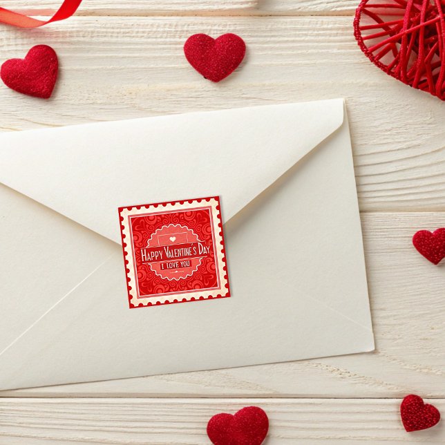 Elegant Vintage Stamp Style Valentine's Day  (Creator Uploaded)
