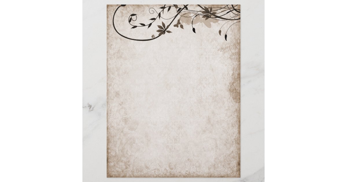 Elegant vintage stationery paper Zazzle