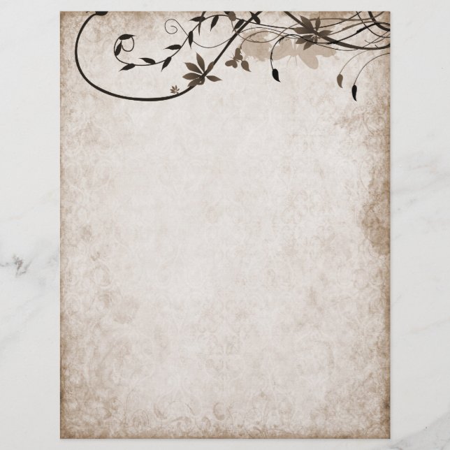 Elegant vintage stationery paper (Front)