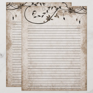 Elegant vintage stationery paper