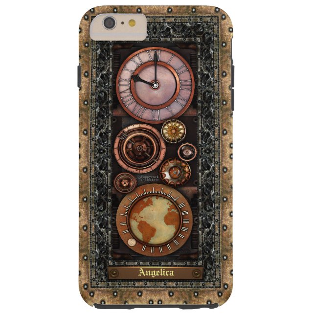 Elegant Vintage Steampunk Timepiece Case-Mate iPhone Case (Back)