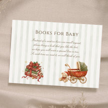 Elegant Vintage Stroller Books for Baby Shower