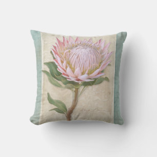 Elegant Vintage Style Modern Floral Chic Protea Cushion