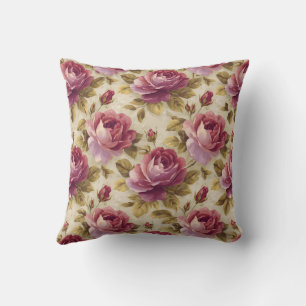 Elegant Vintage Stylish Romantic Floral Chic Cushion