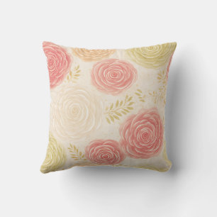 Elegant Vintage Stylish Romantic Floral Chic Cushion