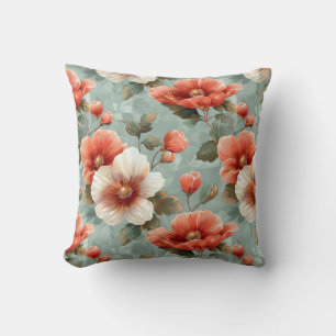 Elegant Vintage Stylish Romantic Floral Chic Cushion