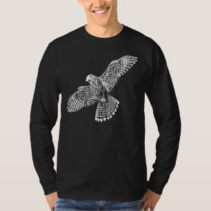 Elegant Vintage Sweet Falcon In Flight T-Shirt