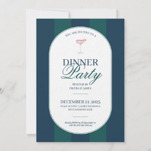 Elegant vintage Tartan Plaid Christmas Invitation