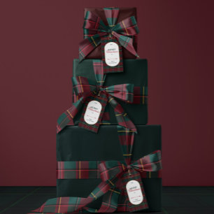 Elegant vintage Tartan Plaid Christmas Satin Ribbon