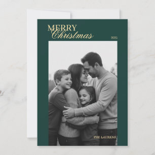 Elegant vintage Tartan Plaid Holiday Card