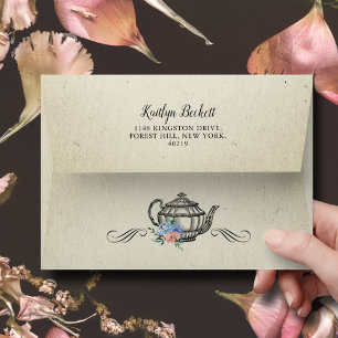 Elegant Vintage Tea Party Envelope
