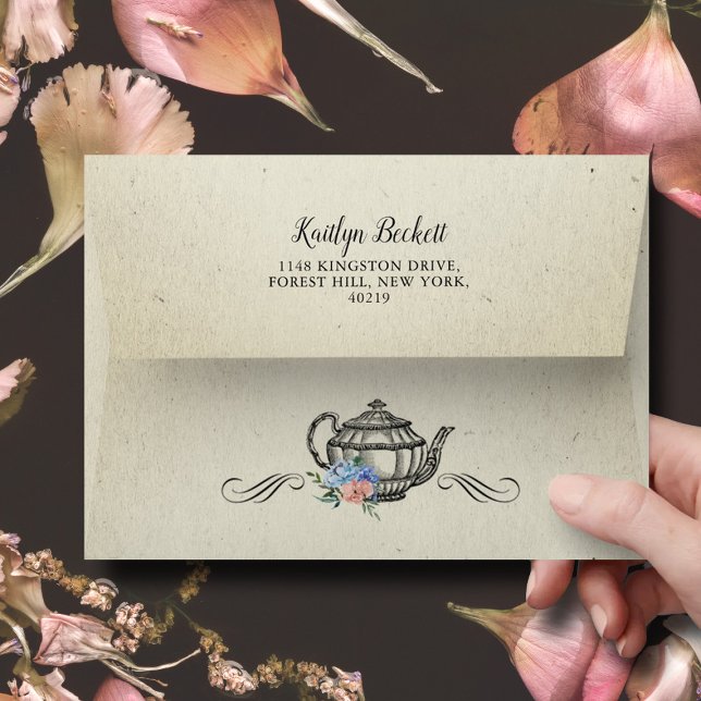 Elegant Vintage Tea Party Envelope (Creator Uploaded)
