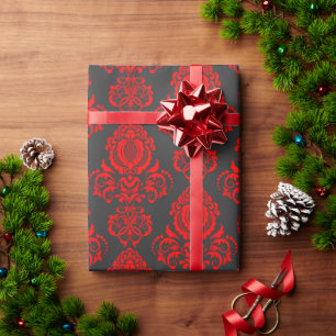 Elegant, Vintage, Victorian Steampunk Damask Wrapping Paper