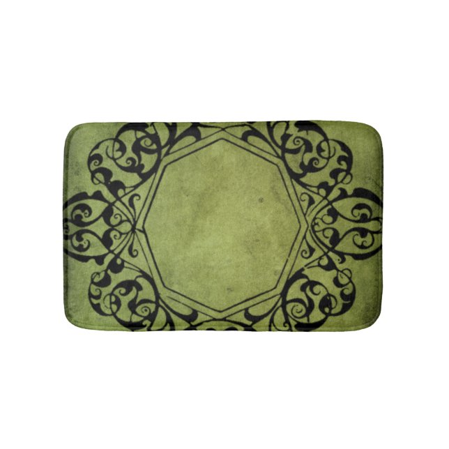 Elegant Vintage Victorian Style Design Bath Mat (Front)