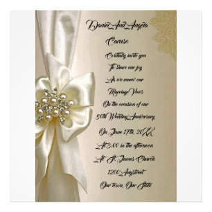 Elegant Vintage Wedding Invitation – Ornate Gold F Photo Print