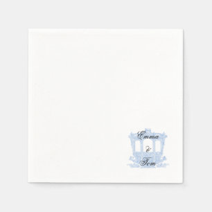 Elegant Vintage Wedding Napkin Template Customiz