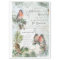 Elegant Vintage Winter Christmas Robins Decoupage