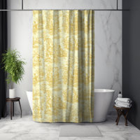 Elegant Vintage Yellow Toile de Jouy