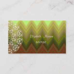 Elegant Vintage,Zigzag,Chevron , Lace Business Card
