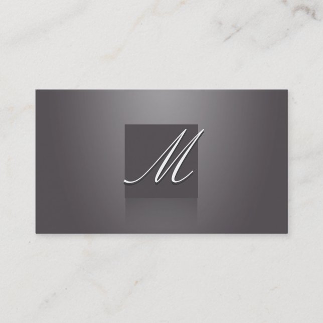 Elegant Violet Business Card (Front)