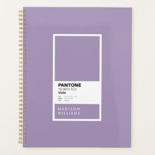 Elegant Violet Custom Minimalist Colour Palette Planner