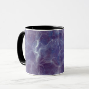 Elegant Violet Marble Pattern Mug