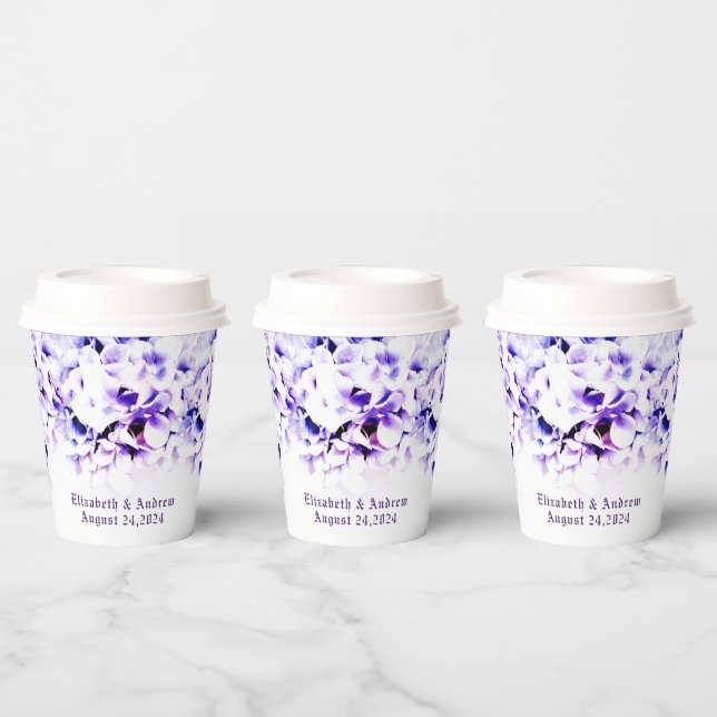 Elegant Violets Paper cup (Multi)